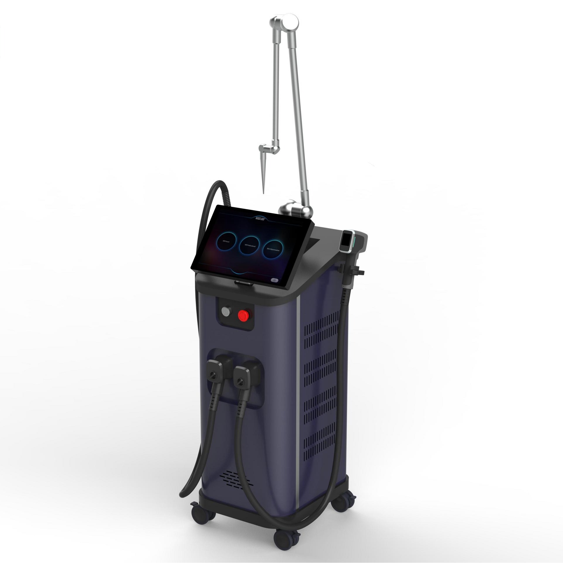 Fractional co2 +nd-yag+diode hair removal